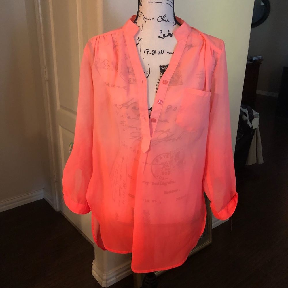 Blouse orange Balayage